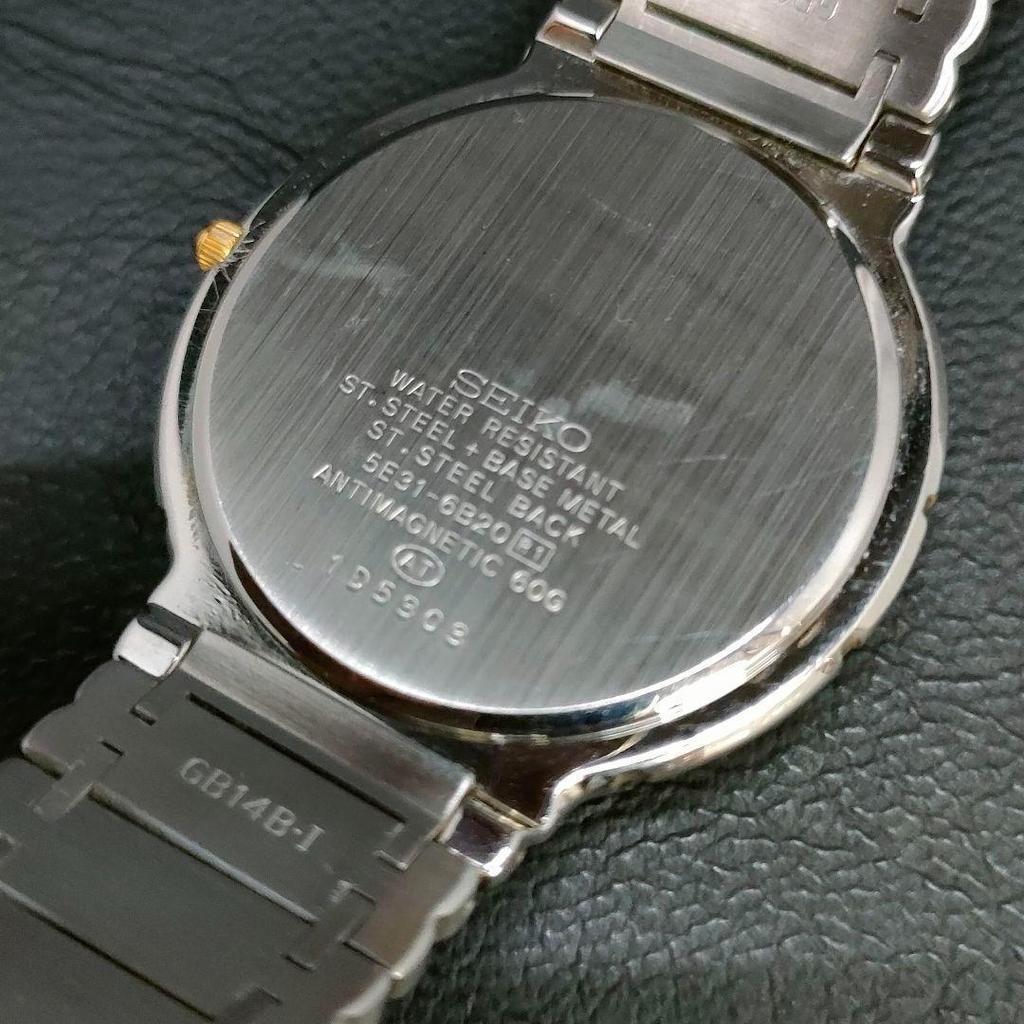 [USED] Seiko Dolce White Shell Gold Quartz