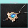Collar Colgante de Cristal Rey Dragón de Agua Juez Neuvillette Con Cadena de Aleación Para Cosplay y Accesorios de Disfraz