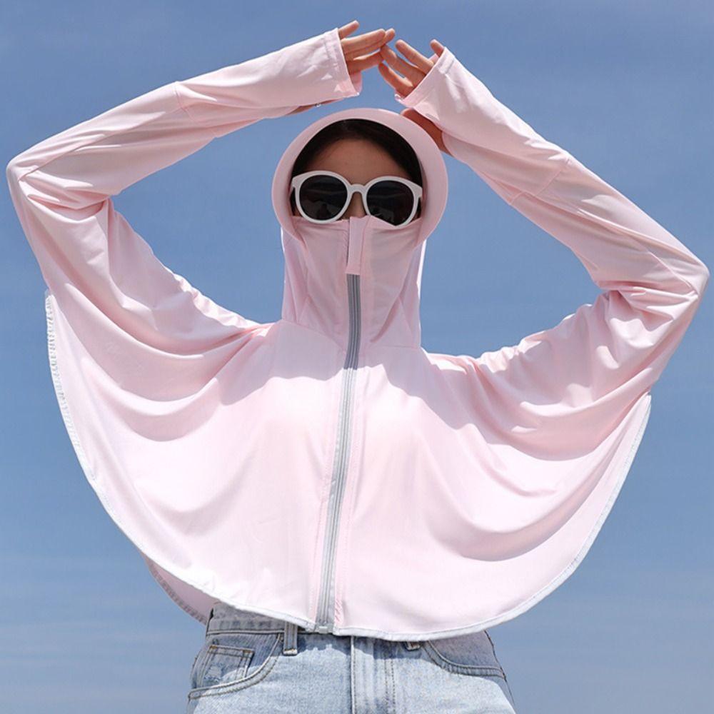 Long Sleeve Ice Silk Sun Shirt UV Protection Summer Jackets Sun Protection Clothing  for Cycling