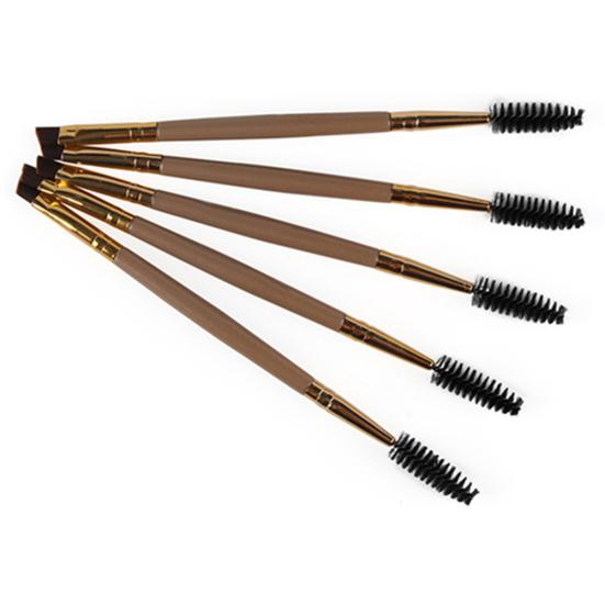1Pc Makeup Powder Foundation Flat Contour Double End Eyebrow Brush Cosmetic Tool