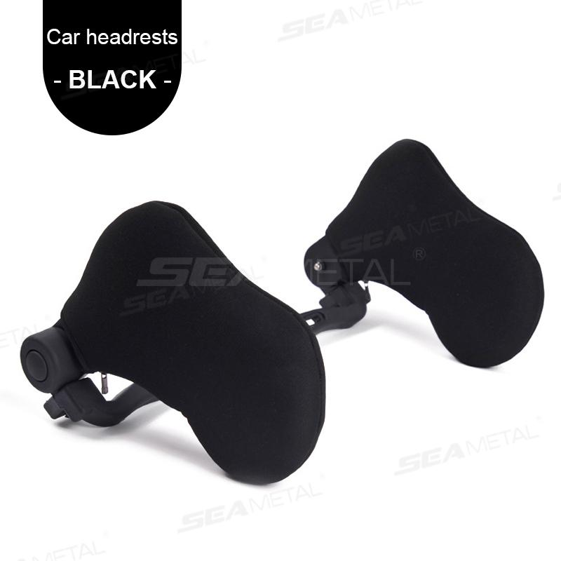 

Подушка для автомобиля SEAMETAL, универсальная, для мужчин, женщин, детей, подушка для подголовника сиденья, подвижная, для путешествий, для сна на заднем сиденье, подушка для сна чёрный