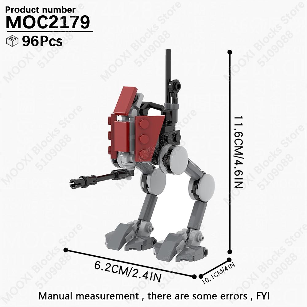 MOOXI Star Wars Mech Veicolo Cannone Carro Armato Armi Nave da Trasporto Soldati Modello Mattoncini Fai da Te Blocchi da Costruzione Assemblati Giocattolo per Bambini