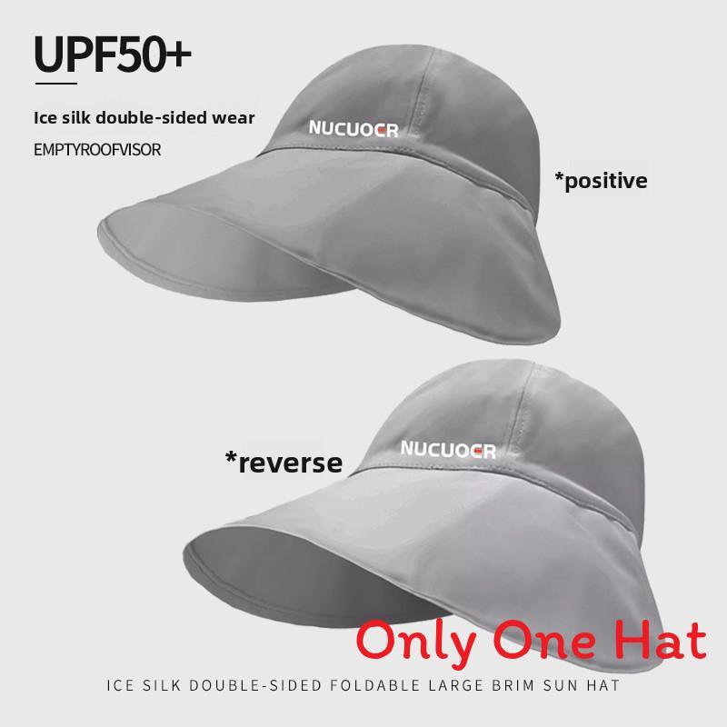 Outdoor Ice Silk Sun Hat With Wide Brim And Adjustable Fit For Summer Sun Protection