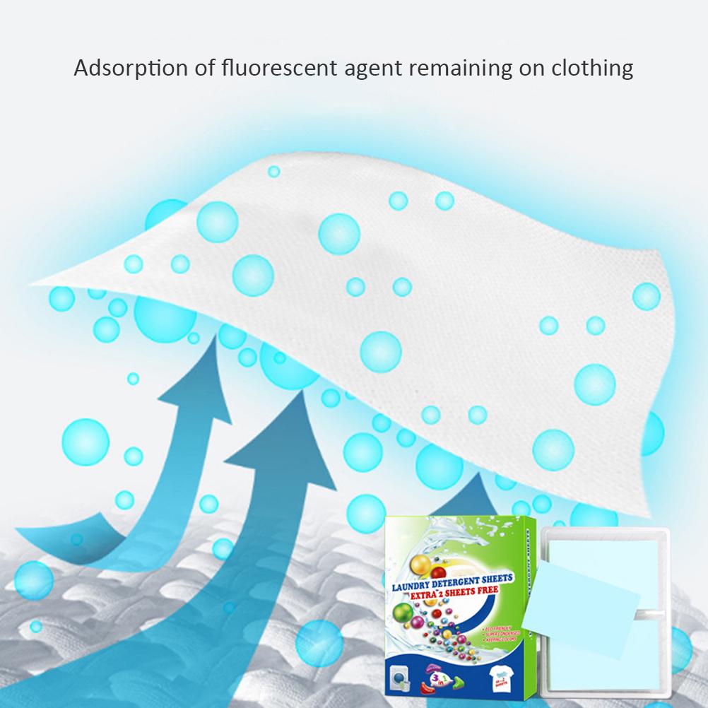 Nano Concentrated Laundry Tablets Portable Laundry Paper Deep Cleaning Laundry Tablets