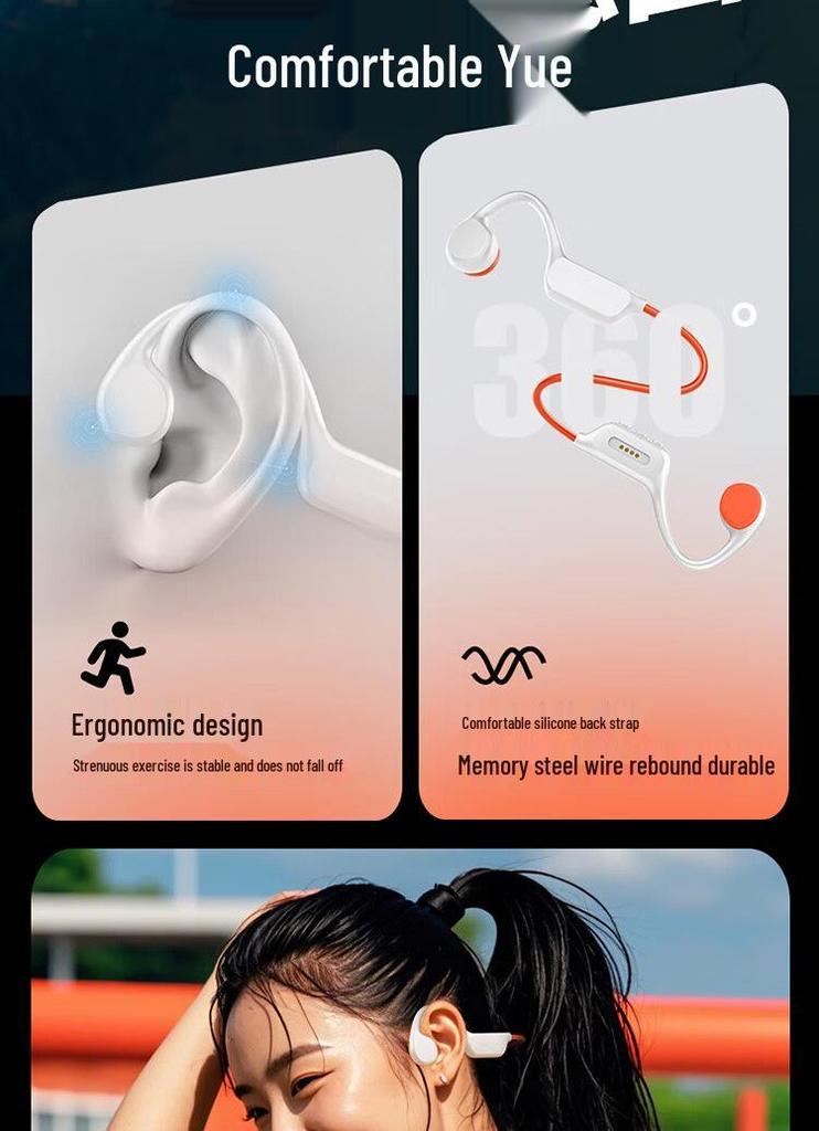 Cross-border X7S Bone Conduction Bluetooth Headphones: 32GB Memory, Long Battery Life, Ideal for Music, Sports, Running, and Swimming.