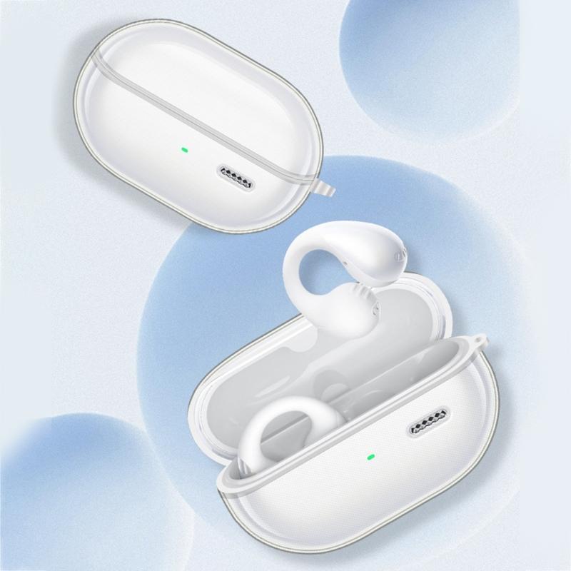 Flexible Clear Protector Case Suitable For PearlClip Wireless Earbud Shockproof Cover Scratch Resistant Sleeve Daily Use