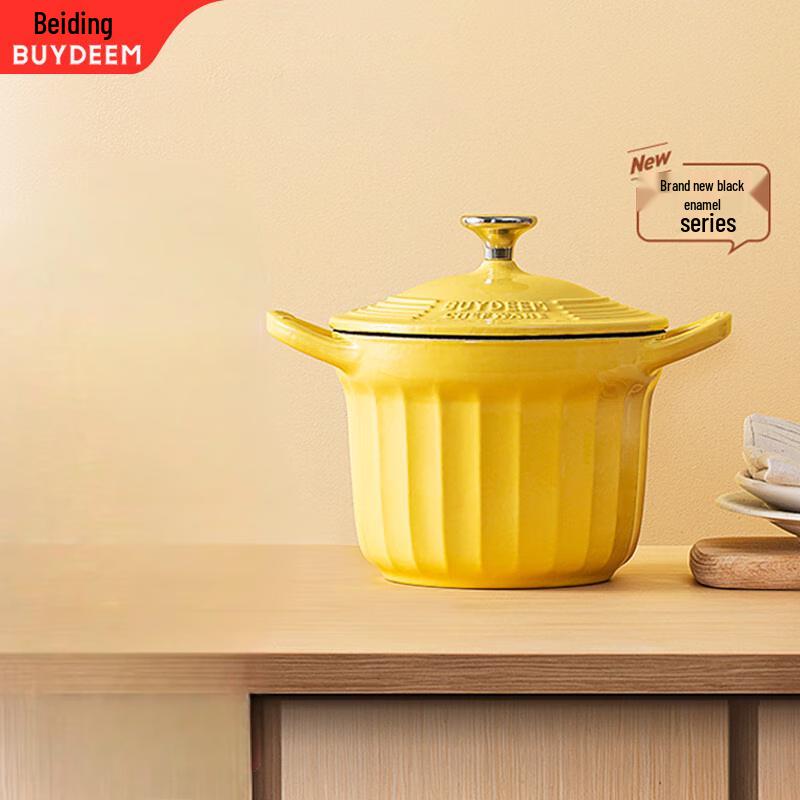 Buydeem Enamel Cast Iron Stew Pot