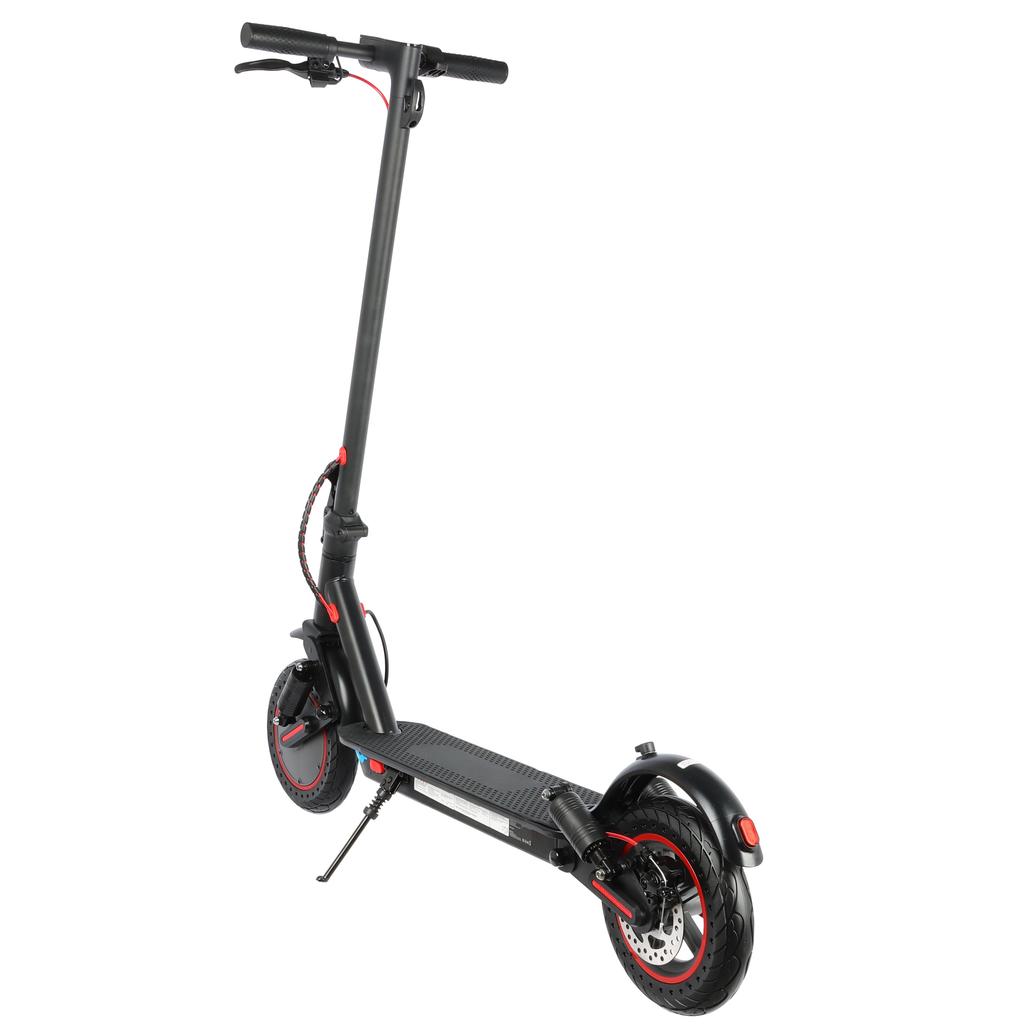 Electric Scooter Foldable AOVO 10" With APP 350W City Escooter Top Speed 25Km/h 10.4AH Max Range 25Km Load 120Kg Black T1 Pro