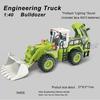 1:40 Bulldozer Pullback Lighting And Sound Engineering Truck Construction Diecast Car Alloy Model Toys For Children Boys Gifts