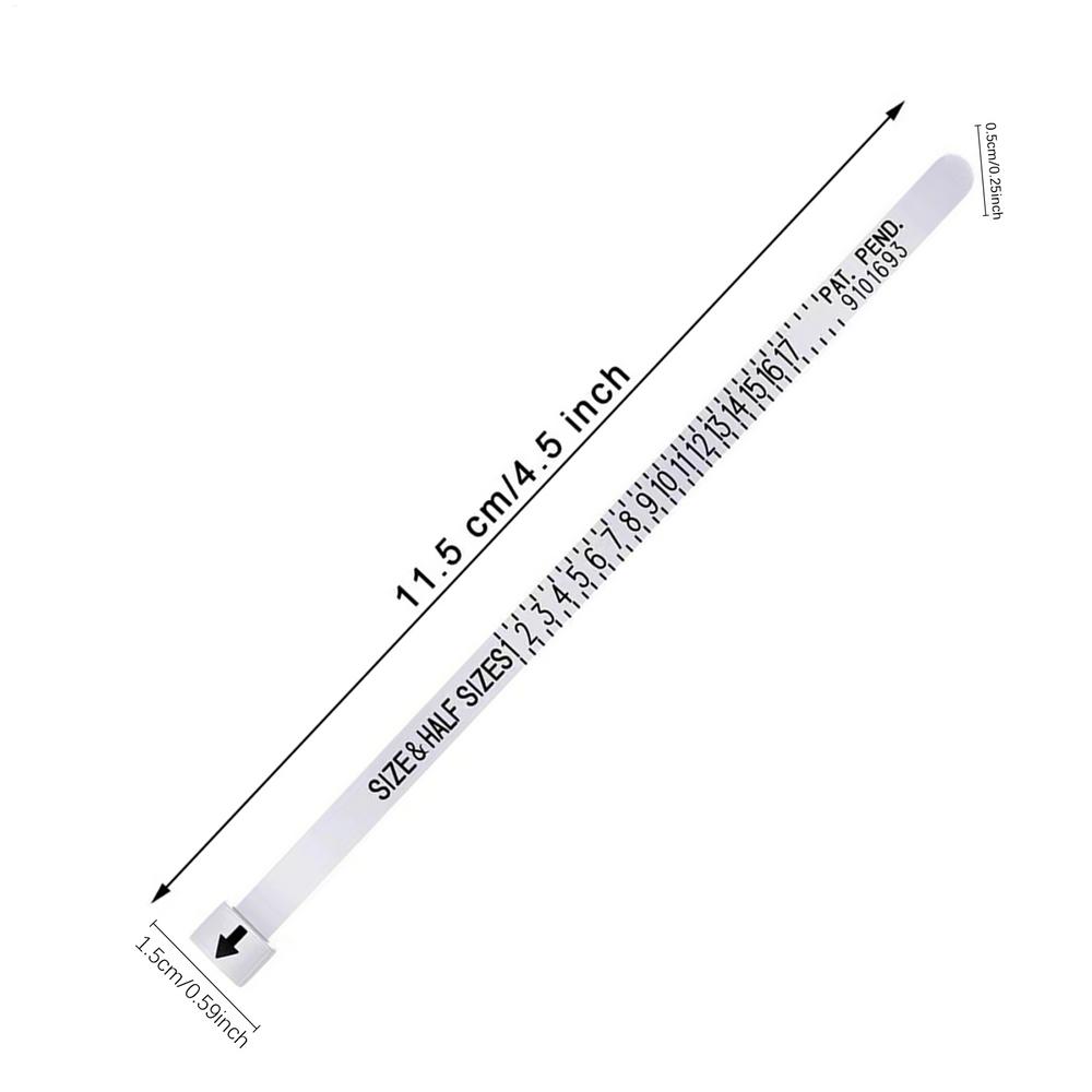 1PC White/Black US/EU/UK/JP Sizes Wedding Ring Band Ring Sizer Measure Genuine Tester Finger Gauge Jewelry Accessory Tools