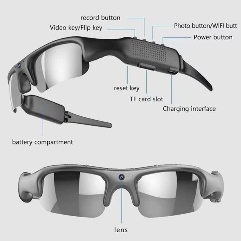 Smarted Cycling Glasses Light weight Sports Camera Eyewears Outdoor Glasses for Sports Enthusiasts