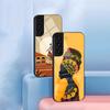 Abstract Painting African Living Phone Case For Samsung S26 S25 S24 FE S23 S22 S21 Plus S20 Ultra Note20Ultra Black Glass Cover