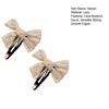 2 Stück Damen Haarnadel Stickerei Spitze Blume Schleife Dekor BB Haarspange Moderate Klemmkraft