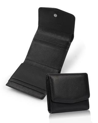 DearMin Women's Mini Tri-fold Wallet, Soft Genuine Leather, Small, Popular, Slim Wallet with Coin Purse, Ultra-Lightweight, Cowhide Leather, Foldable