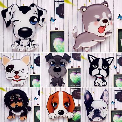 Schattige Huisdier Hond Populaire Cartoon Huisdecoratie 4-5CM Magnetische Sticker Acryl Koelkastmagneet Voorraad