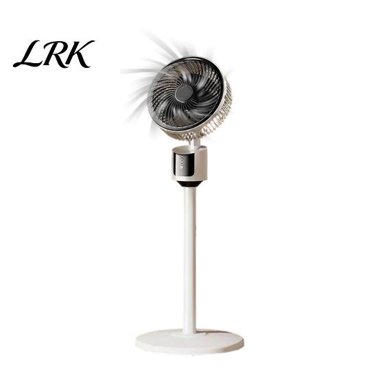 Anti-tip Base Fan Mini Floor Fan, Portable USB Air Circulation for Home Office, 3 Wide Angle Blade Speed Quiet Stand with 5m Airflow, Oscillating