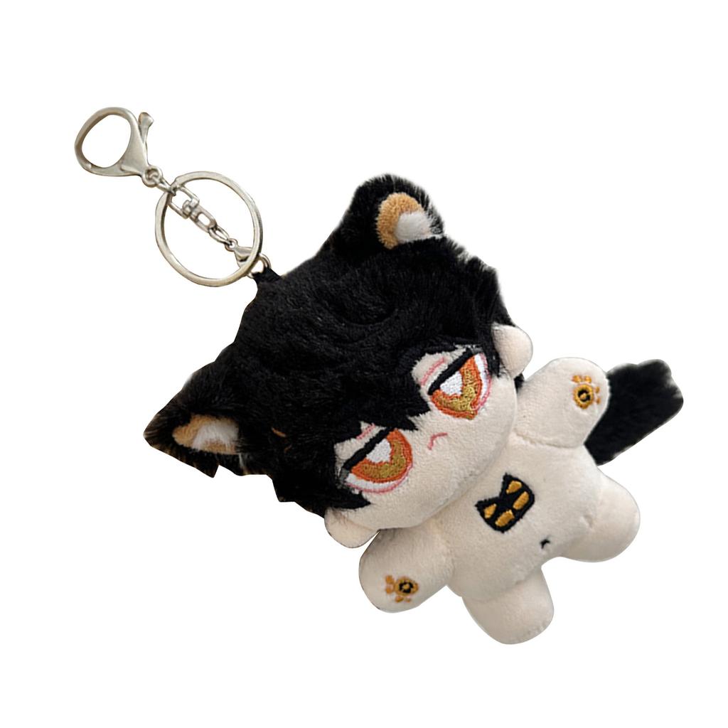 Mini Doll Schoolbag Pendant Keychain Ladies Furry Cute Cartoon Charm For Boys Girls Vending Machine