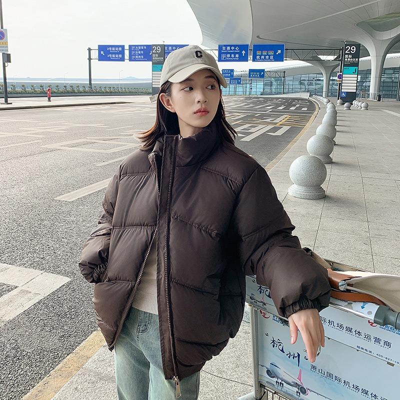 Men's and Women's Cotton-padded Clothes Thickened Winter New Loose Student Couple Imitation Lambskin Cotton-padded Jacket