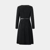 PORTS Women's 2024 Autumn/Winter Elegant Beaded Cinched-Waist Dress