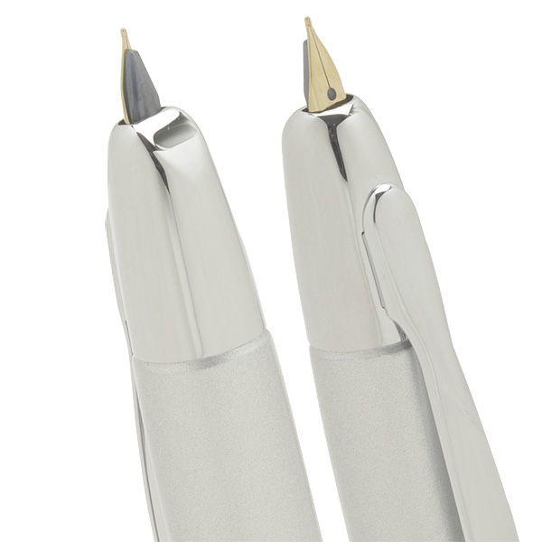 Pilot CAPLESS Fountain Pen Silver Fine Nib FCN-1MR-S-F with Converter