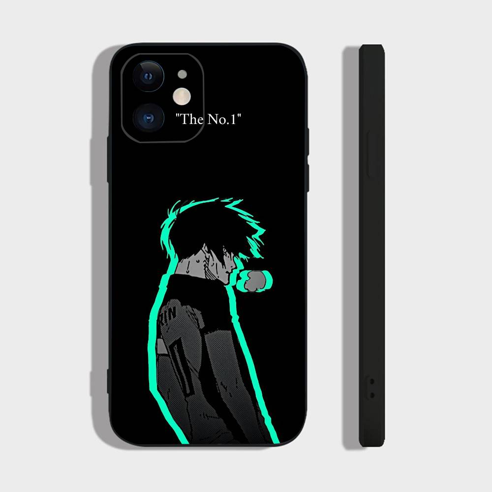 Anime B-Blue Lock For IPhone 17 Air 16 15 14 13 12 11 Pro Black Soft Cover Phone Case