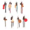 Fun Cartoon Bread Plush Keychain Y2K Trendy Braided Rope Lanyard Keyring Car Key Holder Bag Pendant Backpack Hanging Decoration