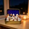 Shepherd Animal Mini Christmas Nativity Set Hand Painted Xmas Manger Ornaments  Table Decor