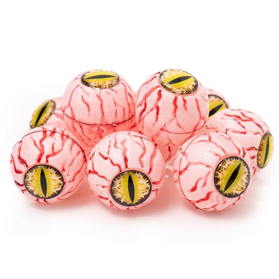 10 Pcs Halloween Fake Eyeballs Realistic Scary Plastic Bloodshot Eyeball In A Net Bag for Haunted House Halloween Party Decoration