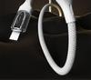 100W Transparent Fast Charging Dual Type-C Cable with Digital Display for Huawei & Apple Laptops