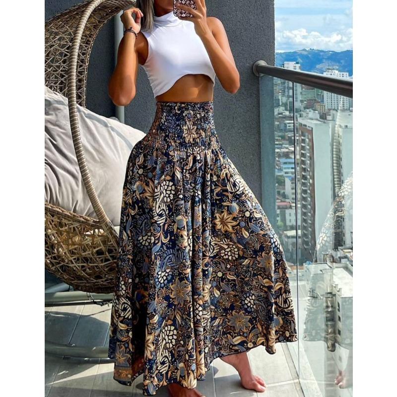 Wunsch Sommer Mode Hohe Taille Skinny Bedruckter Damenrock Damen