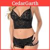 Erotic Lace Lingerie Set With Sheer Tulle And Adjustable Straps For Romantic Nightwear