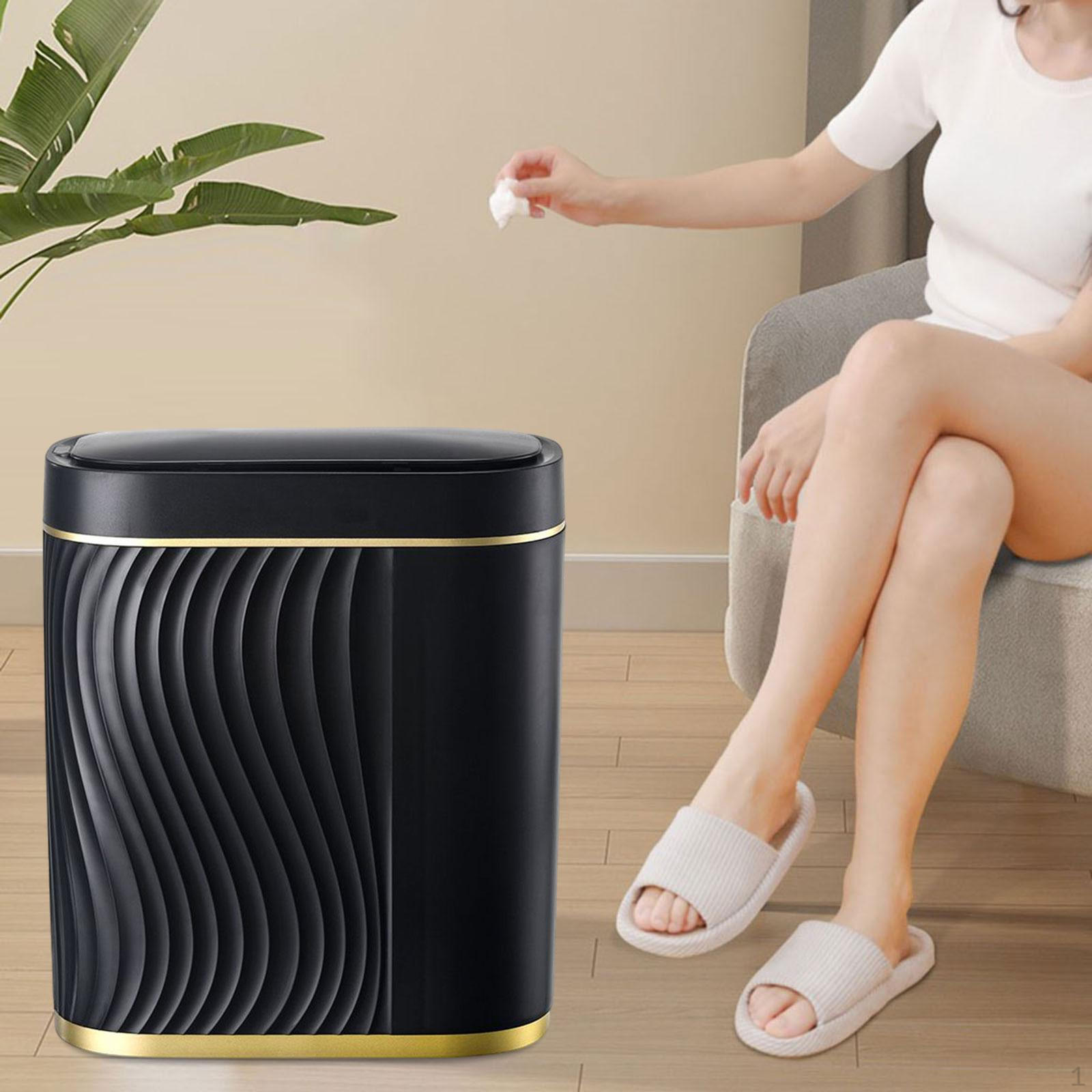 

Удосконалений бак для сміття для дому та офісу чорний