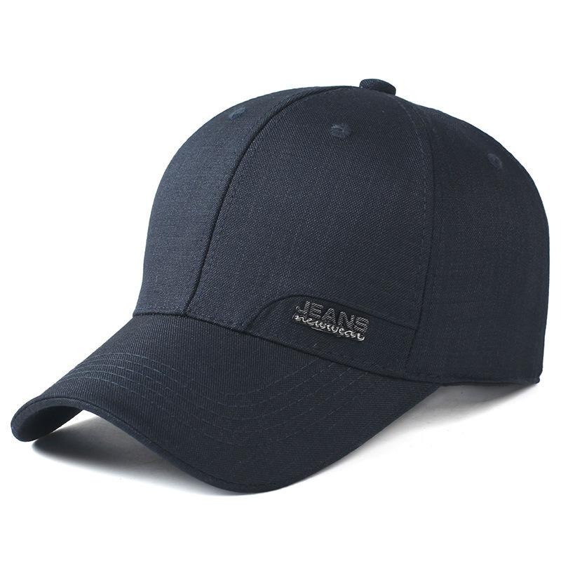 Middle-Aged And Elderly Men S Outdoor Leisure Sports Caps Fashion Trend Baseball Caps Peaked Caps Supply Adjustable темно-синий