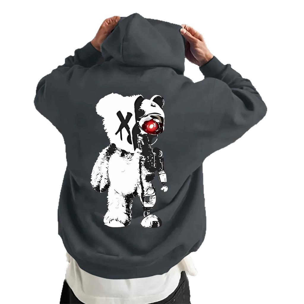 Factory Men's New Fashion Trend Kangaroo Pocket Hoodie Hoodie Printed Top