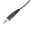W89C 7.1mm Telescopic Heavy Duty Acoustic Air Tube Earphone Headset Mic Headphone 7.1mm Plug For Walkie Talkie Radios
