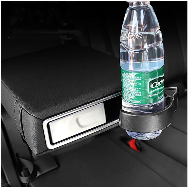 Car Rear Armrest Water Cup Frame Bright Strip Decoration Sticker Fit For Mercedes Benz A W177 GLB X247 GLA H247