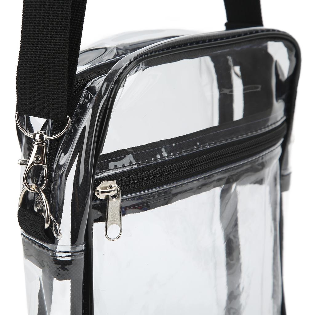 Przezroczysta Torba Kurierska Zatwierdzona na Stadion Przezroczysta Torba na Ramię z PVC do Pracy Biznesowa Przezroczysta Torba Kurierska Portmonetka Torba Kurierska