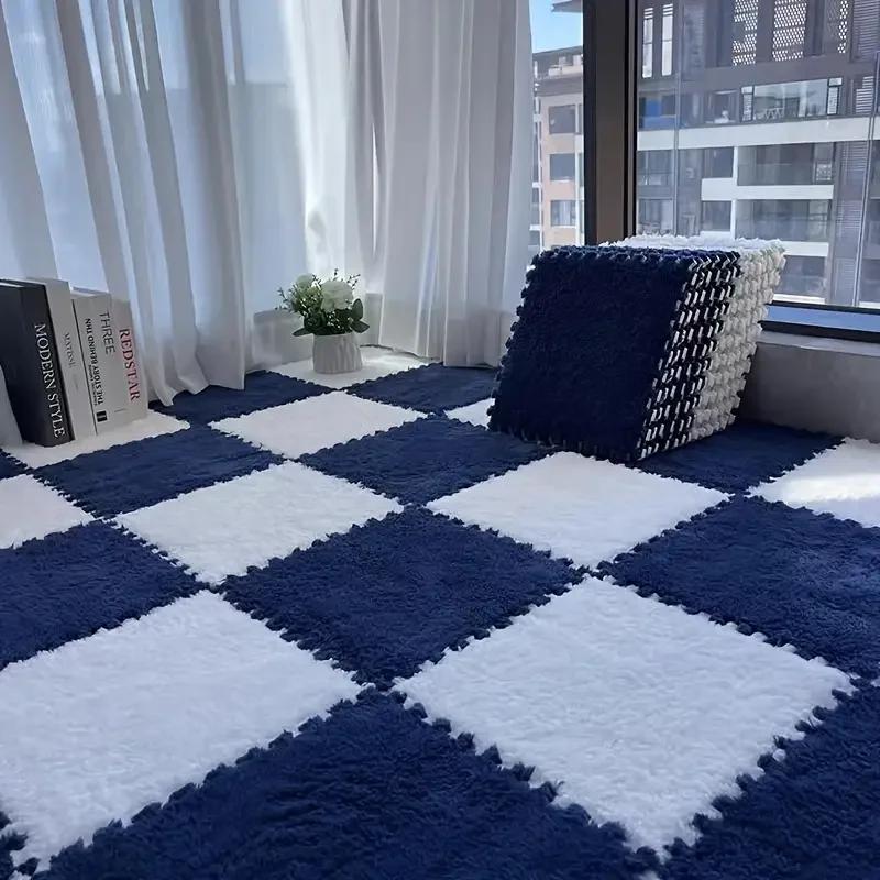 30*30*1CM Soft Plush Kids Carpet Baby Play Mat 10/16Pcs Puzzle Interlock Floor Mat Room Warm Playmat Floor Decoration Mat Rug