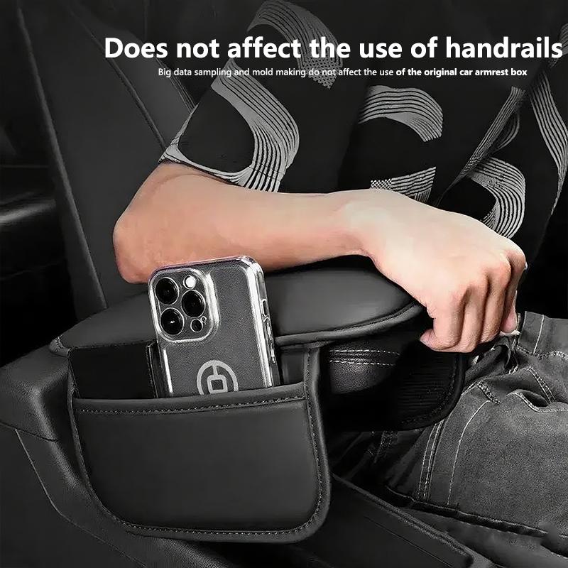 Hub Caps Car Armrest Mat Center Console Leather Protection Cushion For Toyota Fortuner Highlander Mark-X Mirai Hillix Picanto Su