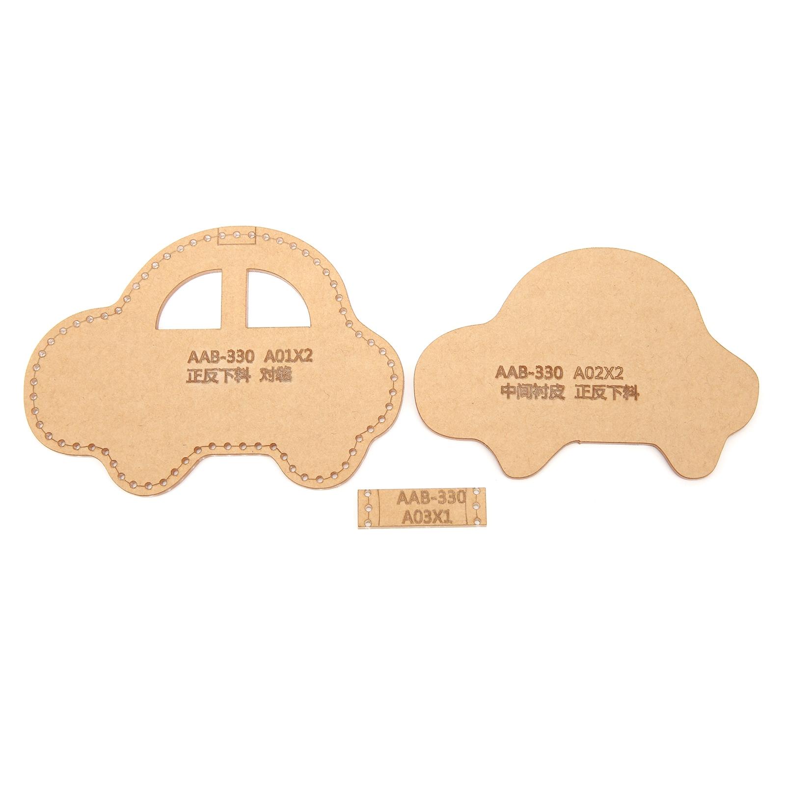

Acrylic Keychain Pattern DIY Car Shaped Pendant HandMade Leather Goods Template