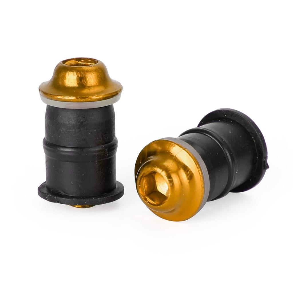 Bruce & Shark Motorcycle 10pcs M5x16mm Screw Bolt Washer Kit Windscreen Shield Alu (Gold)