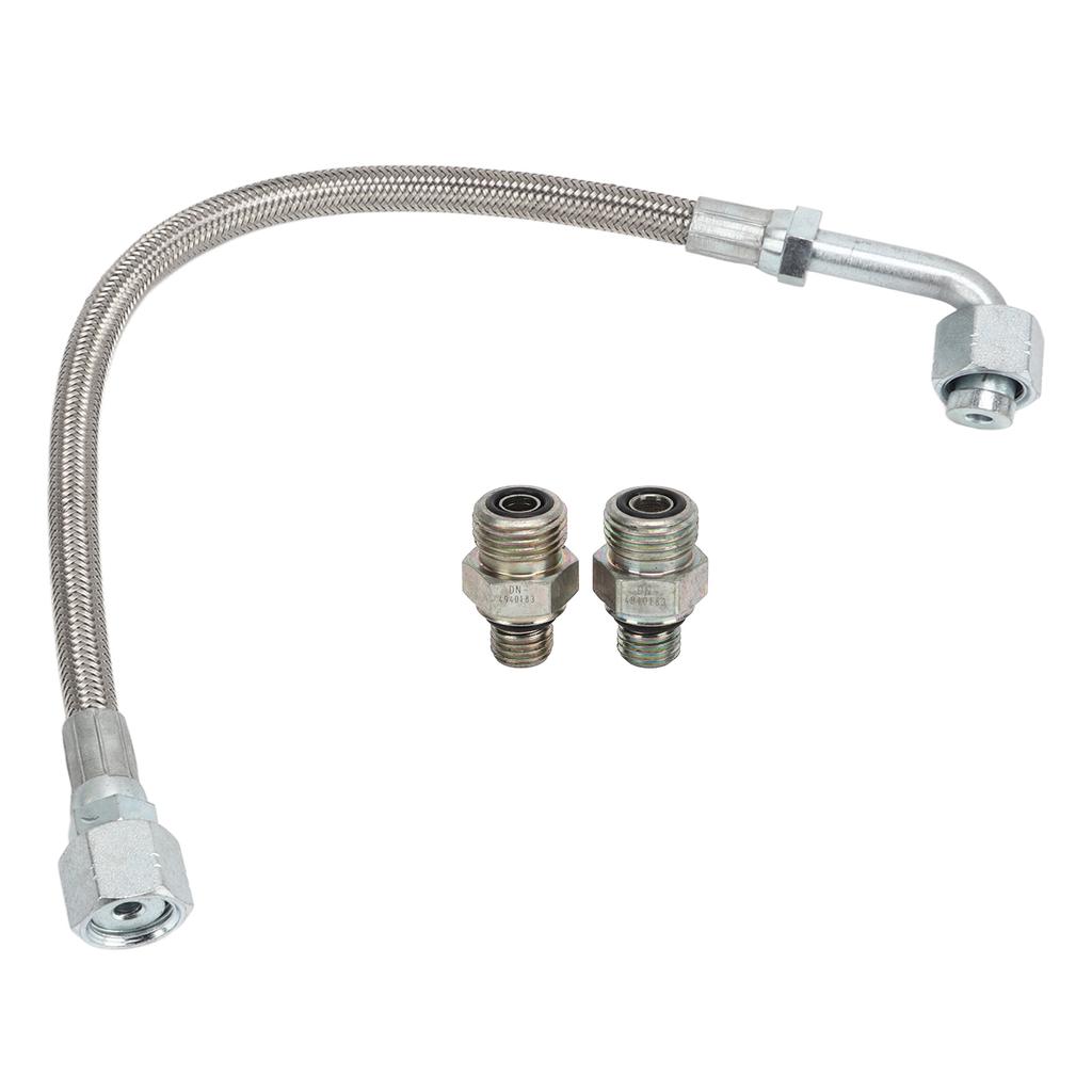 Turbo Oil Feed Line Tube 3927911 Metal Alloy Turbine Supply Pipe with Connector Replacement for Dodge Ram 5.9L 24V 1998-2002