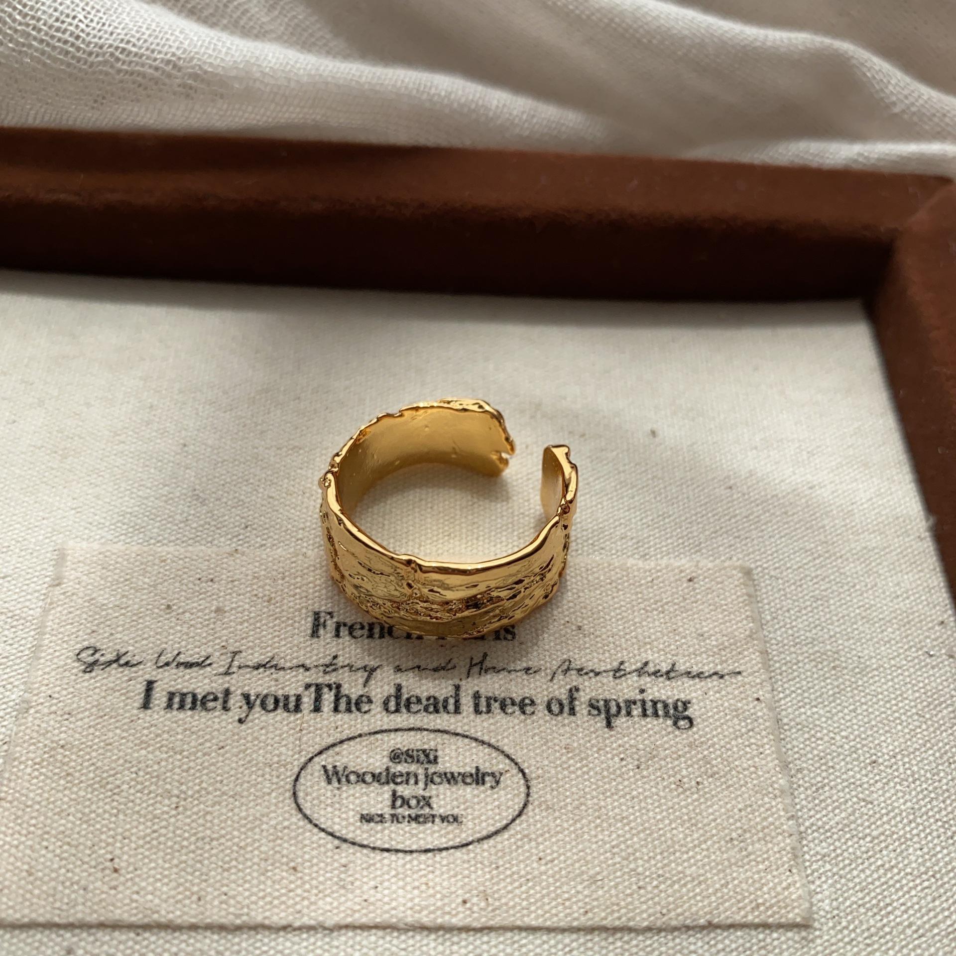 Металлическое Кольцо Холодного Ветра Кольцо Личность Неправильное Открытие Регулируемое Кольцо Практичное Женское Кольцо Кольцо Кольцо