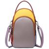Damen Handtasche Farbe Echtes Leder Umhängetasche Mode Luxus Weibliche Umhängetasche Designer Mini Handytaschen und Geldbörsen
