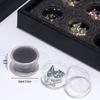 Nail Art Rhinestone Storage Box - Transparent, Large Capacity, 50 Compartments with Lid for Rhinestones & Jewelry