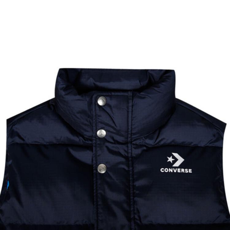 Converse DOWN PUFFER VEST Men's Marine Blue 10006881-A02