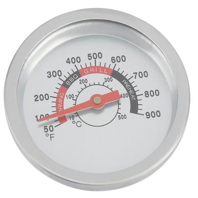 Stainless Steel Barbecue BBQ Smoker Grill Thermometer Temperature Gauge 50-900 Fahrenheit