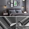 Fashion DIY Self Adhesive Plaid Wall Paper Furniture Renovation Stickers Kitchen Cabinet Waterproof Wallpaper