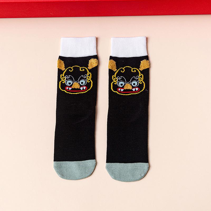 

Женские счастливые красные рождественские гольфы до середины икры One Size