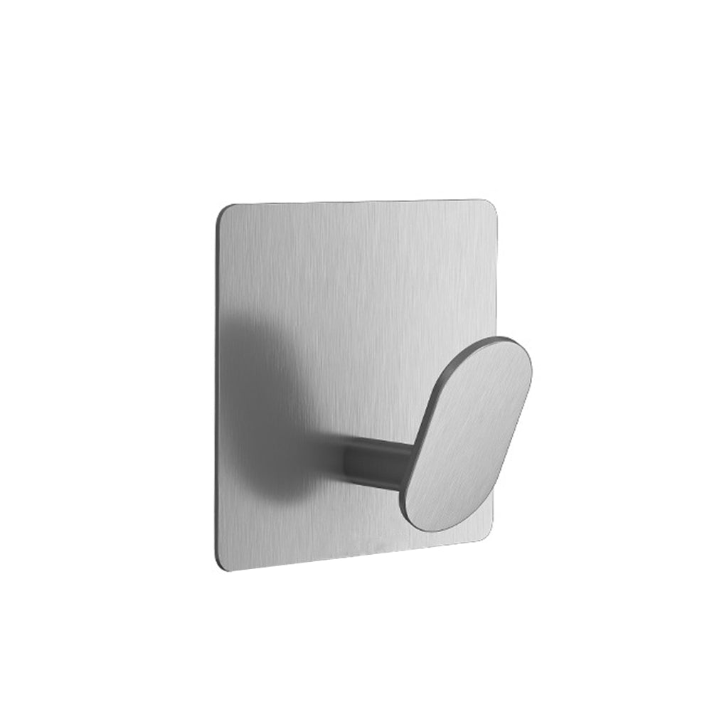 1/4pcs Stainless Steel Adhesive Wall Hooks for Bathroom Kitchen Towel Key And Clothes Hanger Organizer Strong And Durable